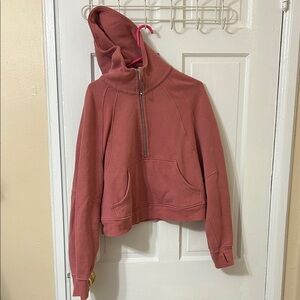 Rust Half-Zip Hoodie